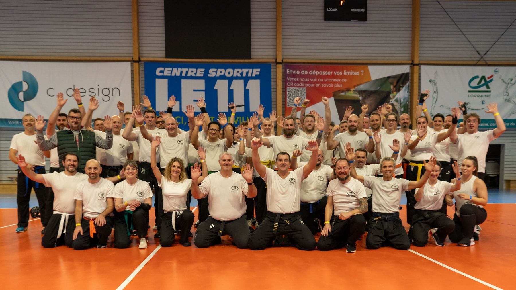 Photo de groupe des licenciés de Krav Maga Defense 360